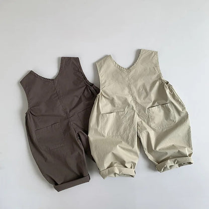 Button Front Overalls