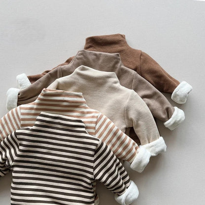 Winter Fleece Turtleneck Top