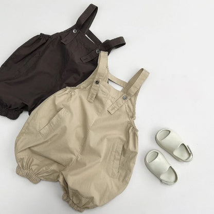 Cotton Strapped Overalls