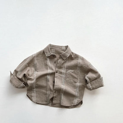 Patched Cotton Button Shirt