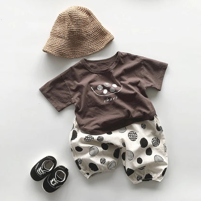 Chart Dotted Print T-Shirt