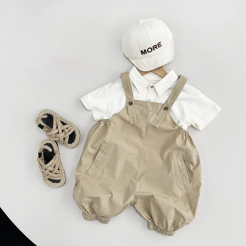 Cotton Strapped Overalls