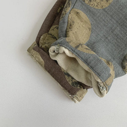 Vintage Cotton Print Pants