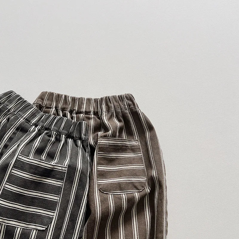 Thick Cotton Stripped Pants