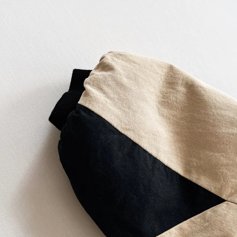 Vintage Black & Beige Winter Set - Jacket