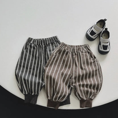 Thick Cotton Stripped Pants