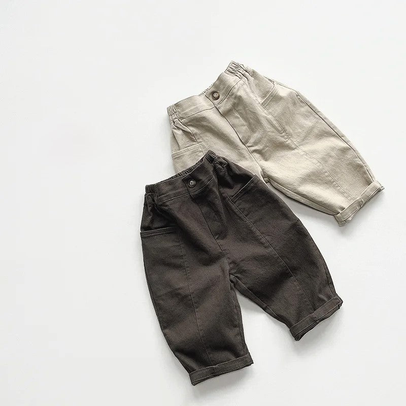 Spliced Straight Pants